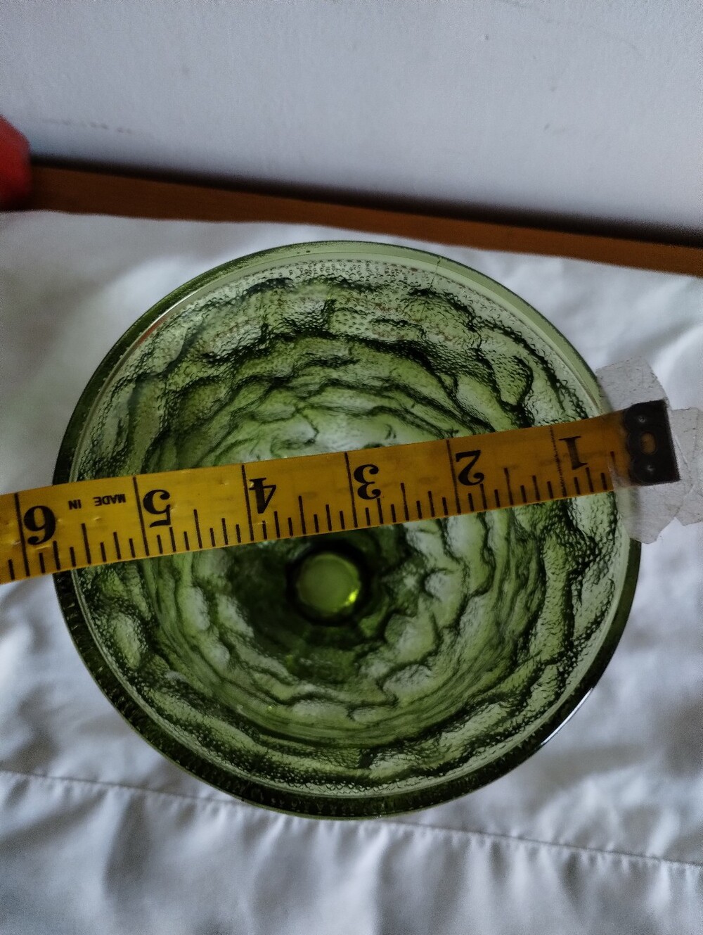 EO Brody AvocadoGreen Textured Glass Pedestal Vase - Home Accents - Picture 7 of 7